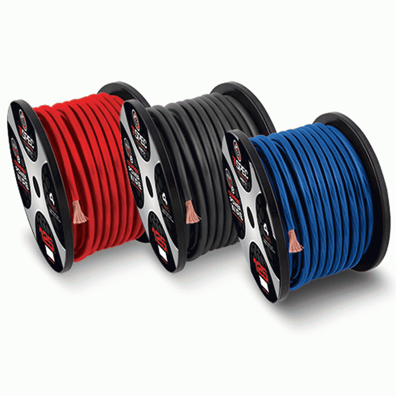 T Spec V8GT8B250 8AWG 100% Pure Copper Power Wire - High Performance Electrical Wiring for Car Audio, Solar Panels, and Marine Applications
