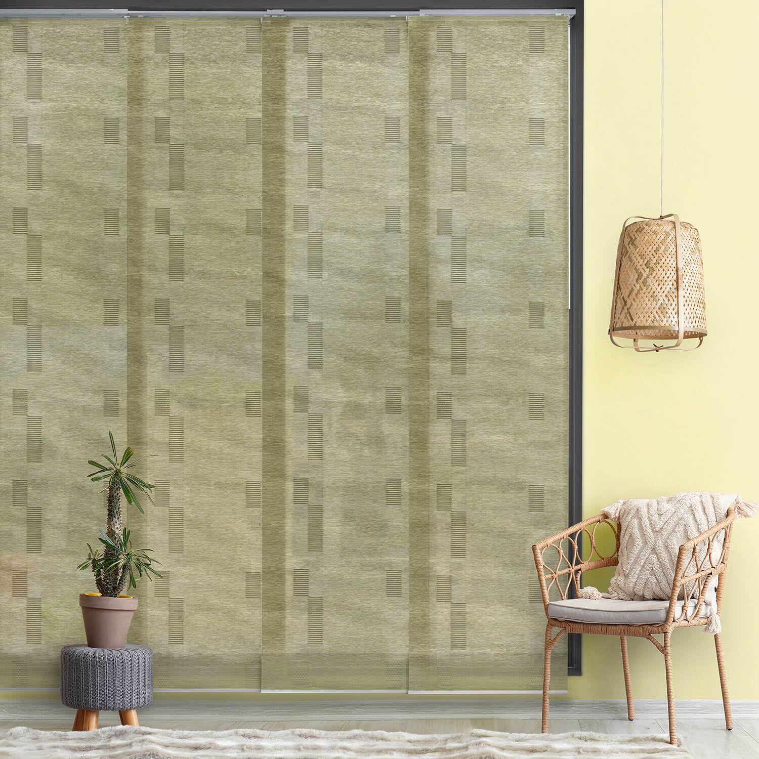 GoDear Adjustable Sliding Glass Door Blinds 45.8