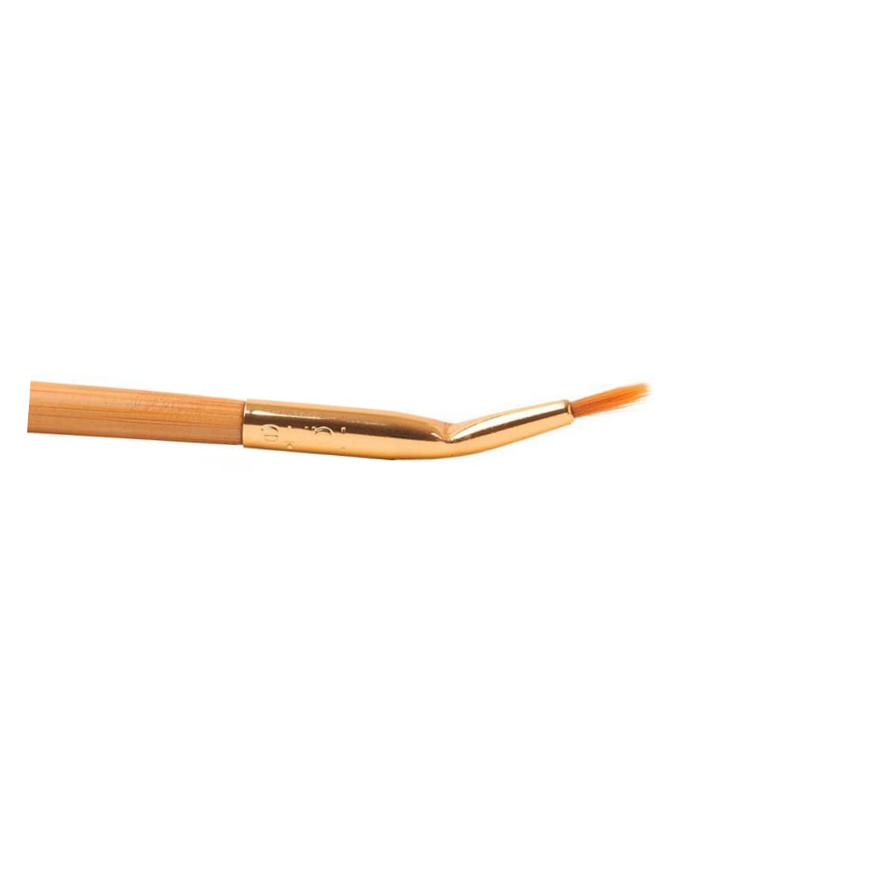 KALLORY Double Ended Eyeliner Brush with Sharpener - Straight & Bent Angled Bamboo Makeup Brush for Precise Winged Liner & Smokey Eye Application - Professional Cosmetic Brush Set for Liquid, Gel & Powder Eyeliners (Perfect for Travel & Pro Makeup Kits)