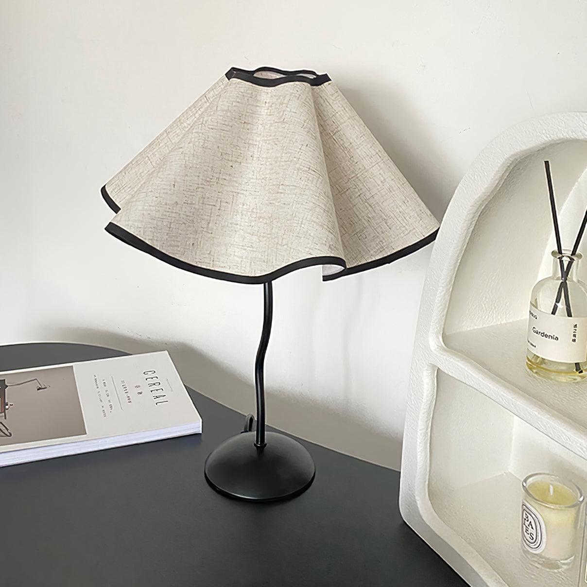 Modern Cora Table Lamp - Stylish LED Nightstand Light for Bedroom, Living Room & Office - Warm White & Adjustable Brightness - Perfect for Reading, Relaxing & Decor