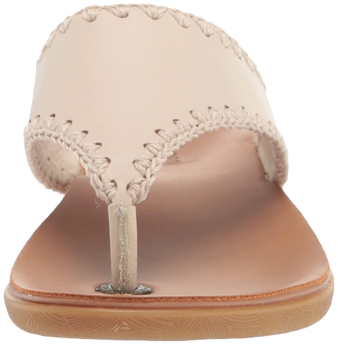 The Sak Women's Shana Thong Crochet Leather Flip Flop Sandals - Comfortable Summer Open Toe Shoes for Beach, Pool & Casual Outings