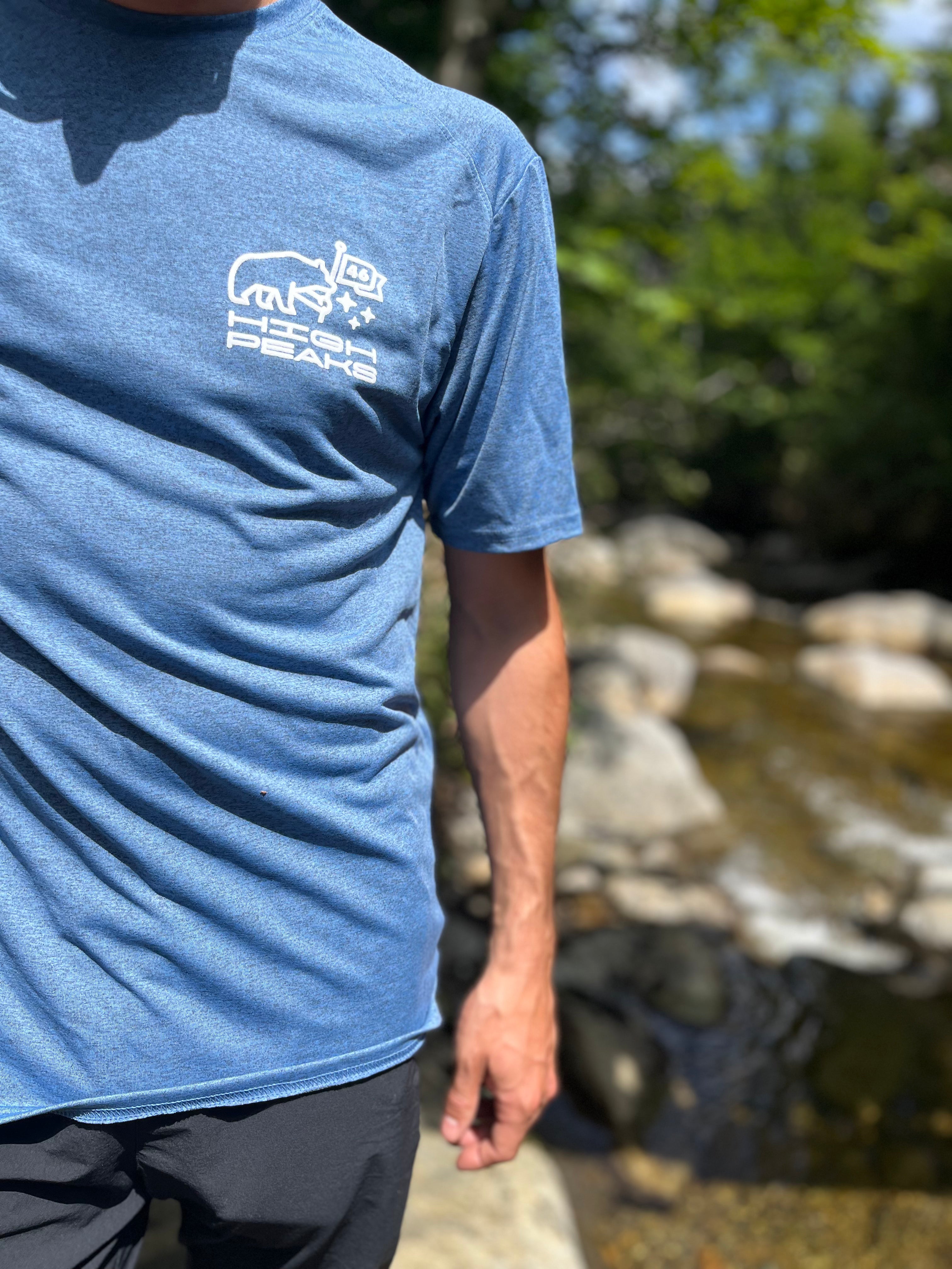 ADK High Peaks Performance Sport Tee - Moisture Wicking Hiking & Outdoor Activewear for Men & Women | Perfect for Trail Running, Camping & Adventure Travel