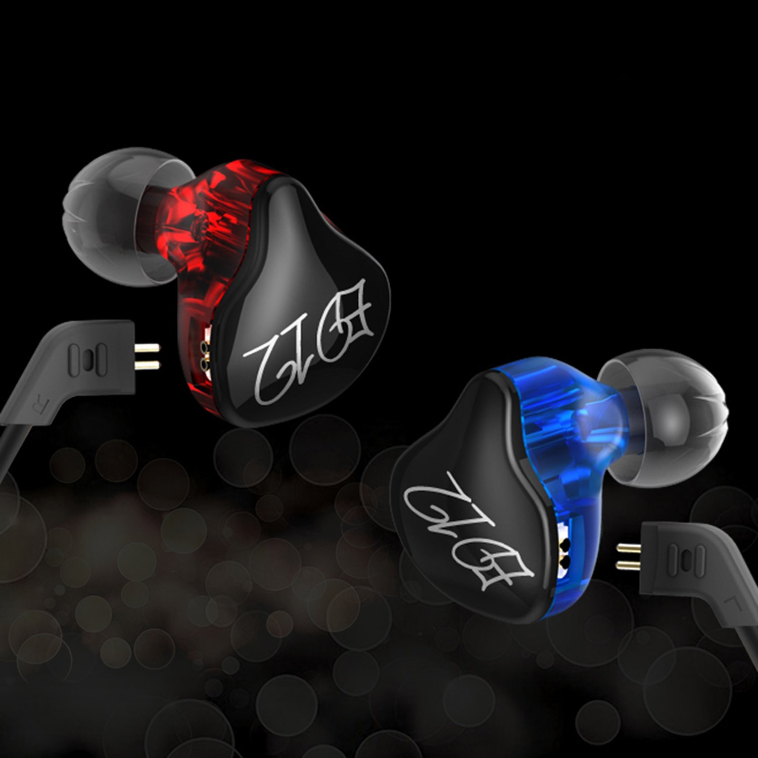 KZ ED12 Professional in-Ear Headphones - High Fidelity Sound, Noise Isolation, Comfort Fit - Compatible with iPhone, Android, Samsung - Perfect for Gym, Travel & Music Lovers (Black, No Mic)