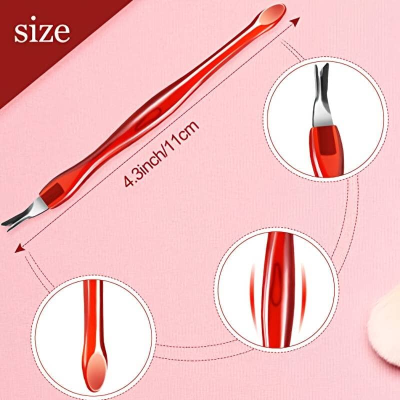 Professional V-Shaped Cuticle Trimmer & Pusher - Stainless Steel Nail Care Tool for Manicures & Pedicures - Perfect for Home & Salon Use