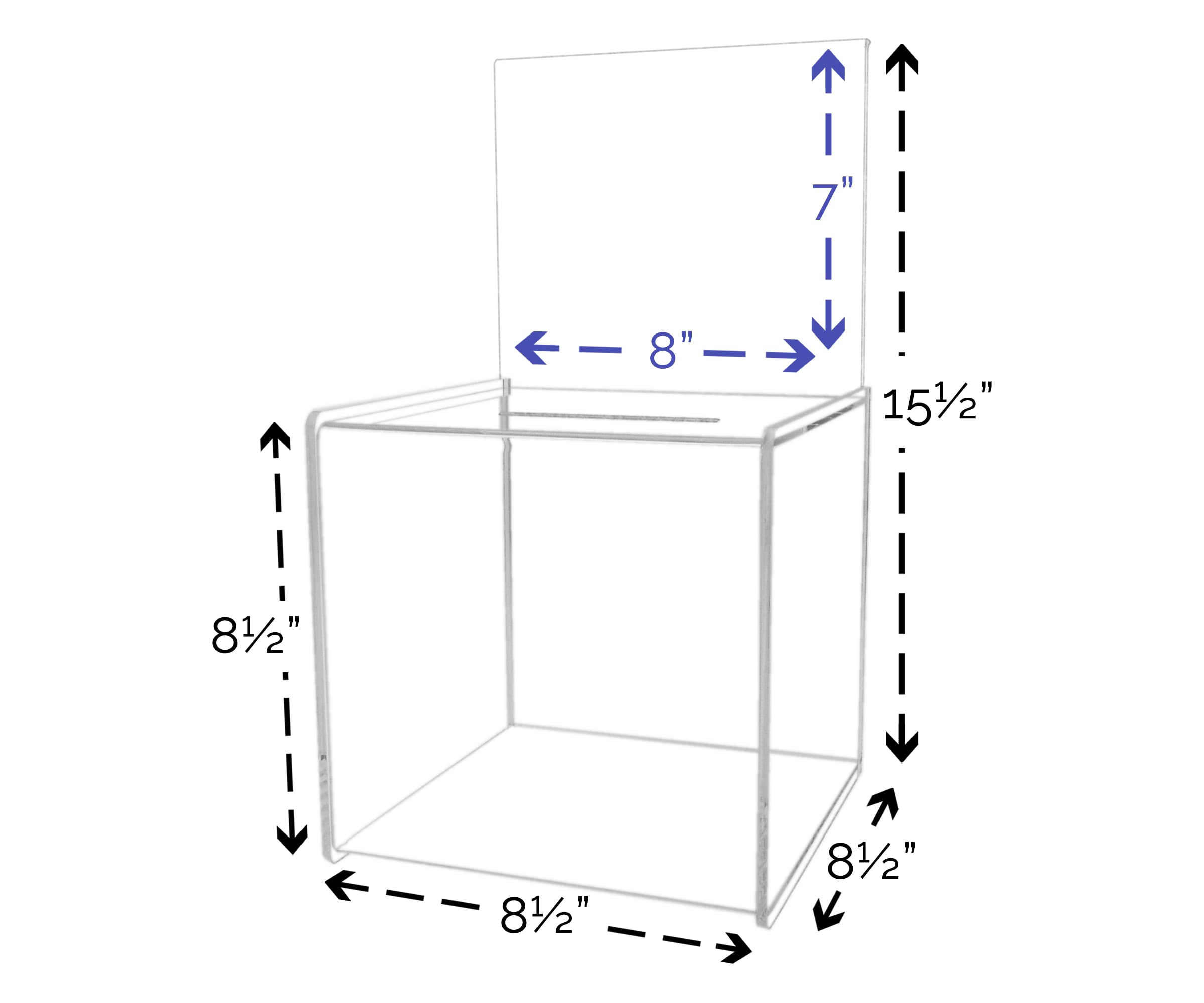4-Pack Clear Acrylic 8