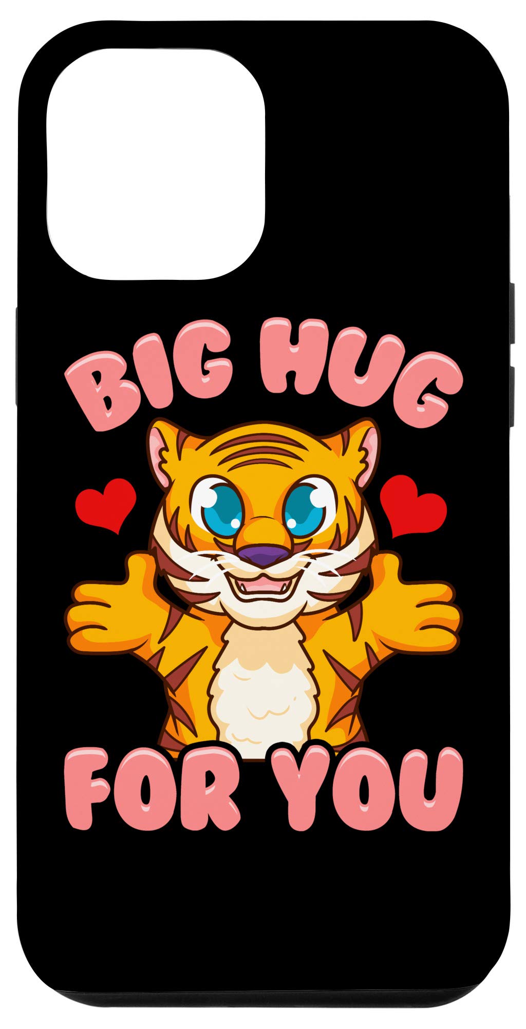 iPhone 12 Pro Max Cute & Funny Big Hug Baby Tiger Cub Phone Case - Perfect for Animal Lovers, Kids & Gift Giving