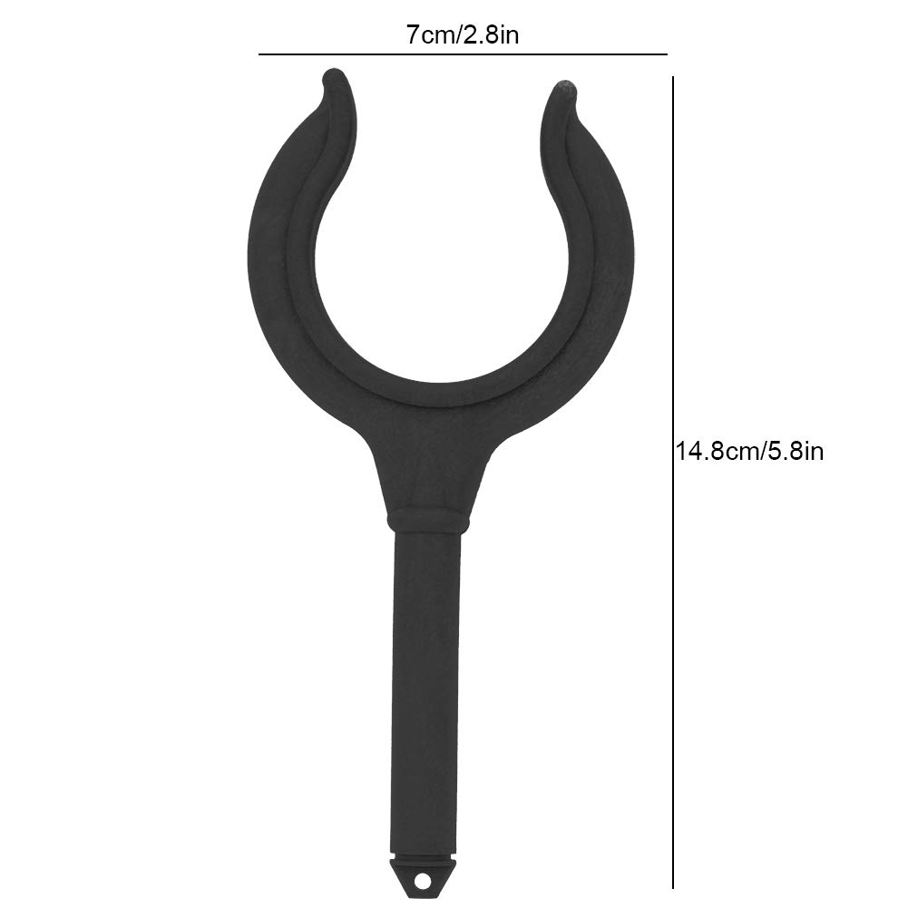 Astibym 2-Pack Marine Boat Oar Locks & Fishing Rod Holder Brackets - Heavy Duty Rubber Dinghy Accessories for Rowboats, Kayaks, Water Rafts (Black) | Perfect for Fishing, Boating & Water Sports