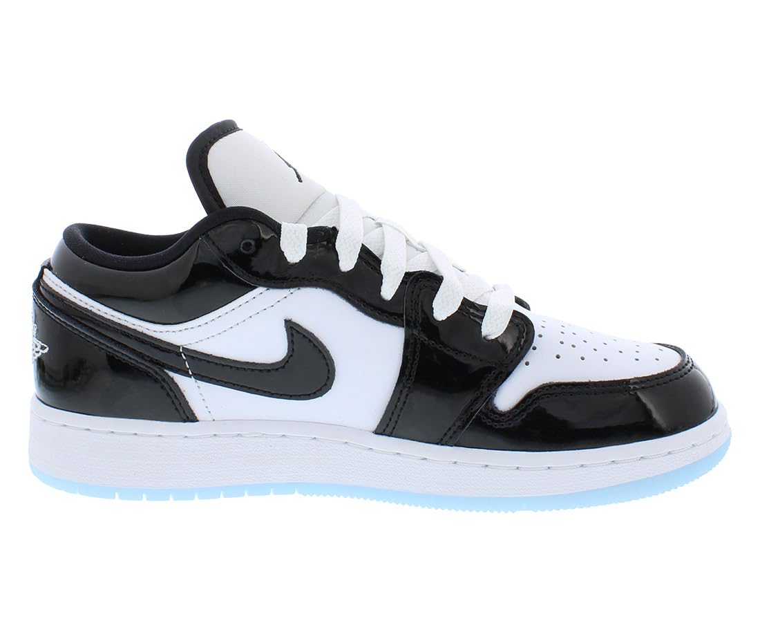 Nike DV1333-100 Low Grade School Sneakers - White/Black - Kids' Casual Shoes for School & Play | Perfect for Everyday Wear, Sports & Outdoor Activities