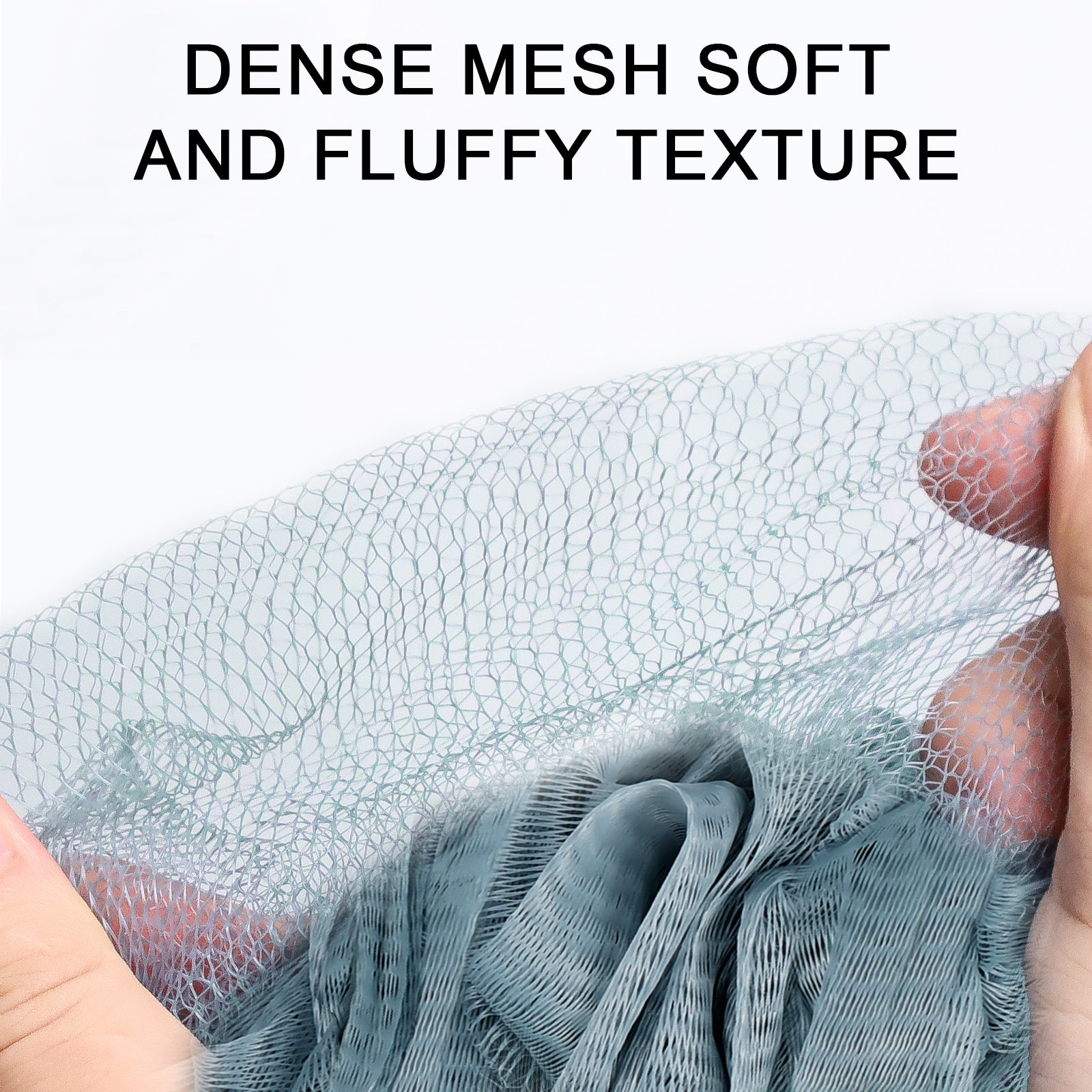 Metene Shower Loofah Sponge 4 Pack - Exfoliating Body Scrubber for Men & Women - Bath & Shower Accessories - Perfect for Daily Exfoliation & Smooth Skin Care
