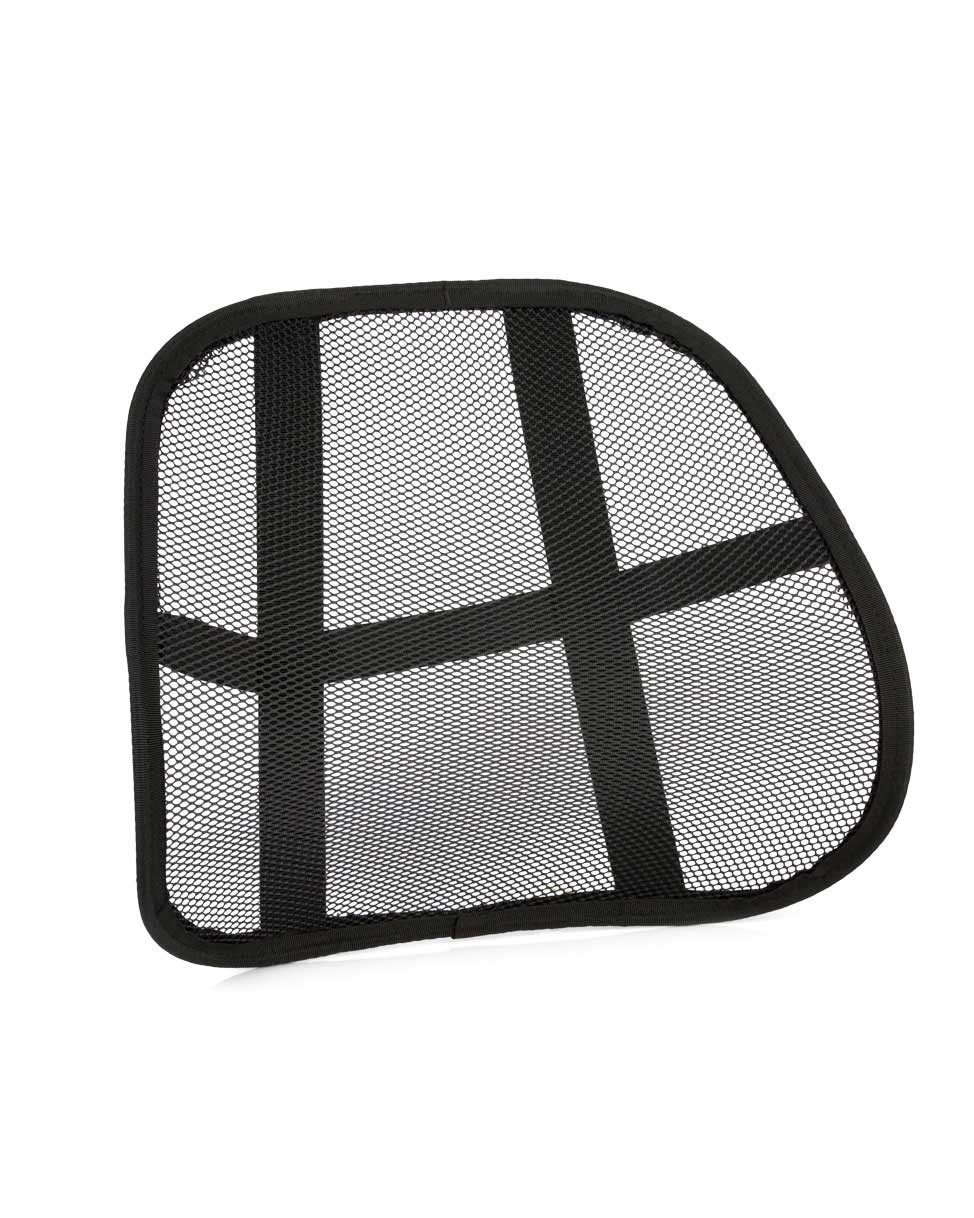 Core Products SitBack Mesh Backrest - Black | Ergonomic Lumbar Support for Office Chairs & Car Seats | Improves Posture & Comfort While Working or Driving