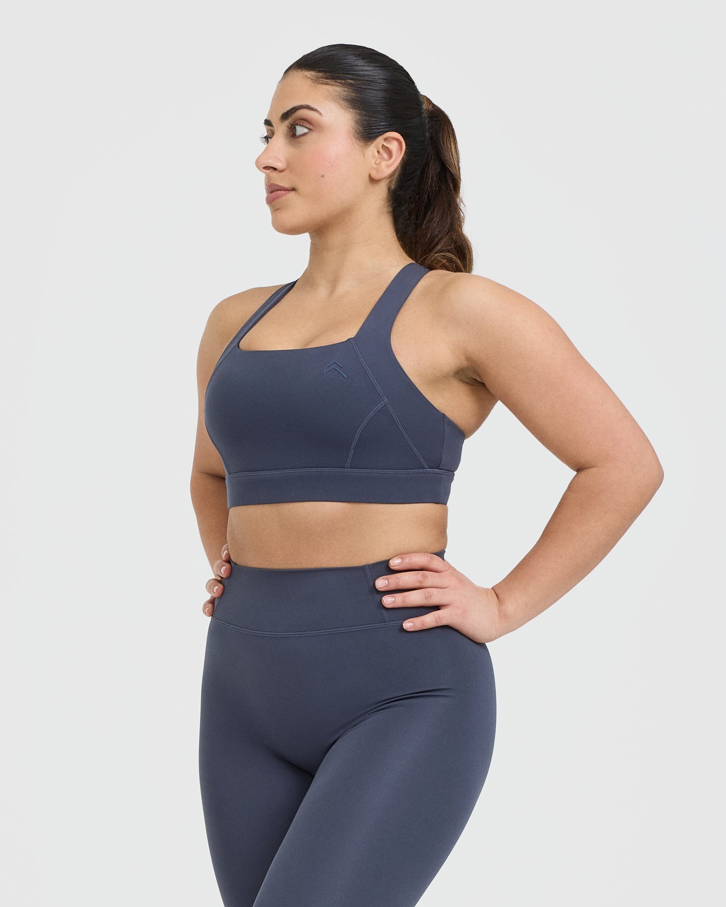 Timeless Wide Strap Sports Bra | True Blue | High Support Workout Bra for Running, Yoga & Gym | Comfortable Breathable Activewear for Women