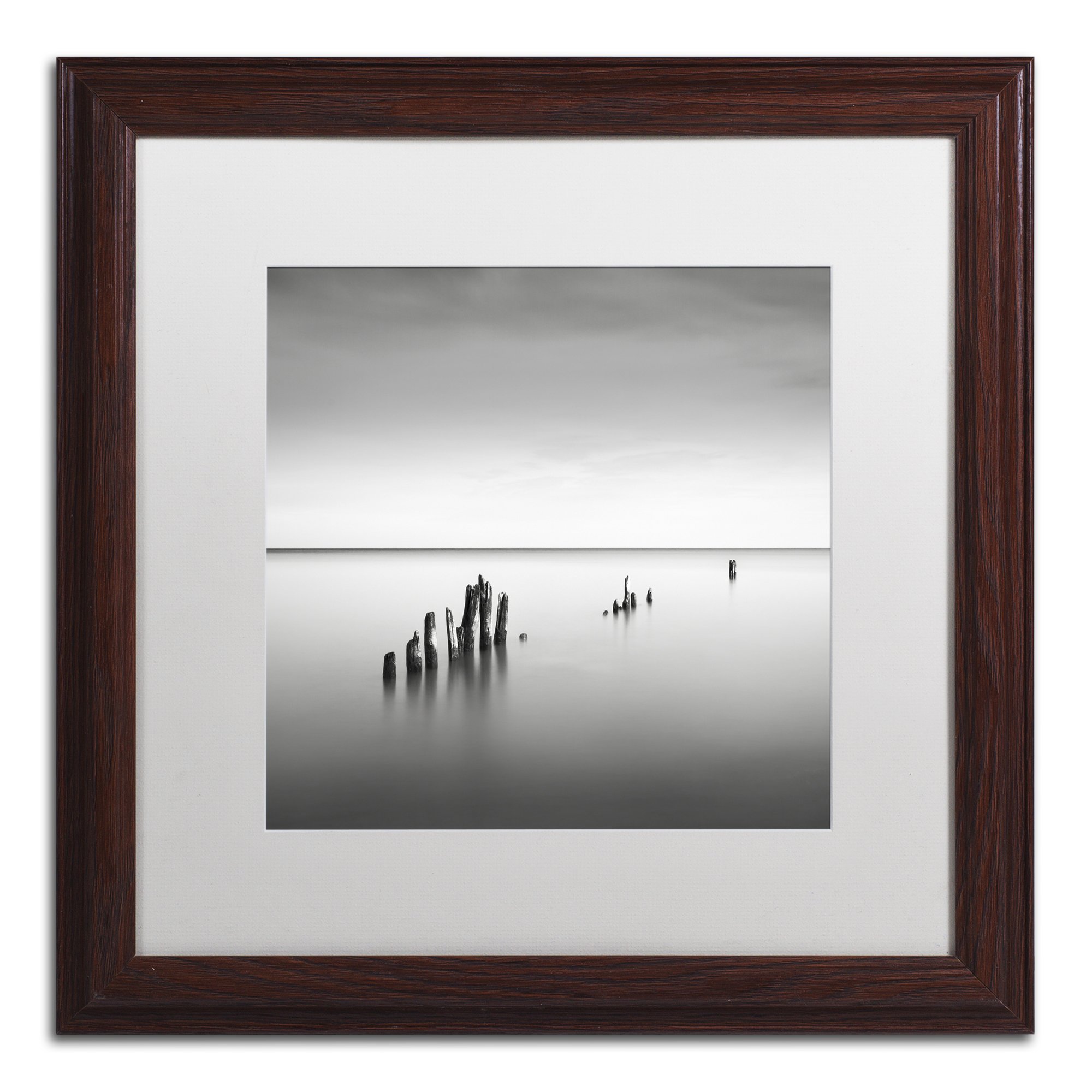 Dave MacVicar Slow Fade Framed Art Print - 16x16 Inch White Matte Wood Wall Decor - Perfect for Living Room, Bedroom & Office Decor