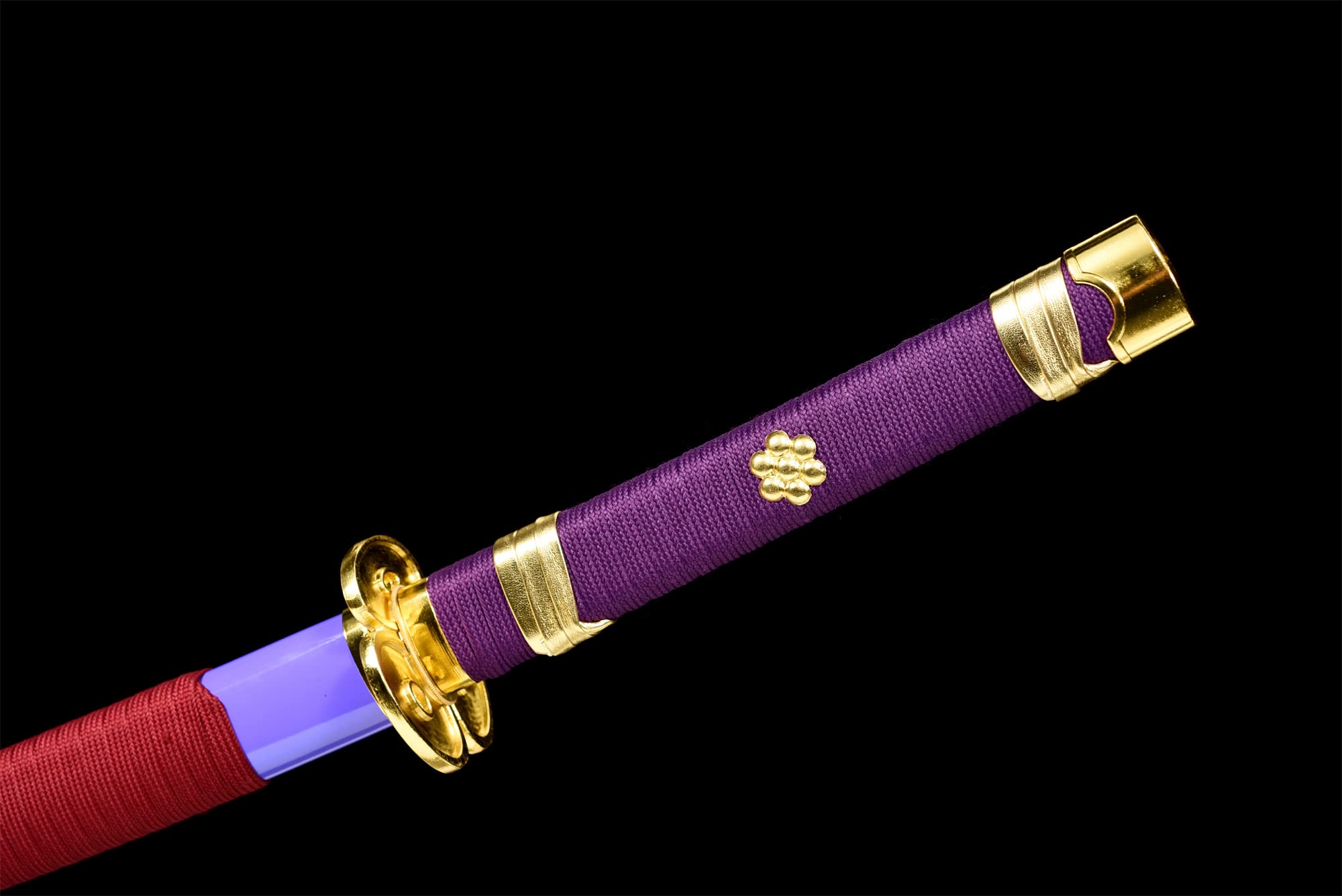 Premium Handmade Roronoa Zoro Yama Enma Katana Replica - T10 Steel Clay Tempered with Hamon - Authentic Japanese Samurai Sword for Cosplay, Anime Collectors & Martial Arts Training - Perfect for Halloween Costumes, Anime Conventions & Display Collections