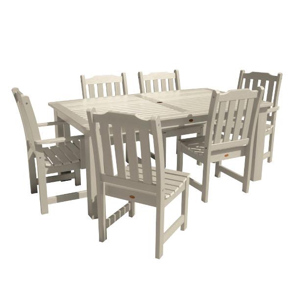 Lehigh 7-Piece Rectangular Outdoor Dining Set - Patio Furniture for Garden, Backyard, Poolside & BBQ Gatherings