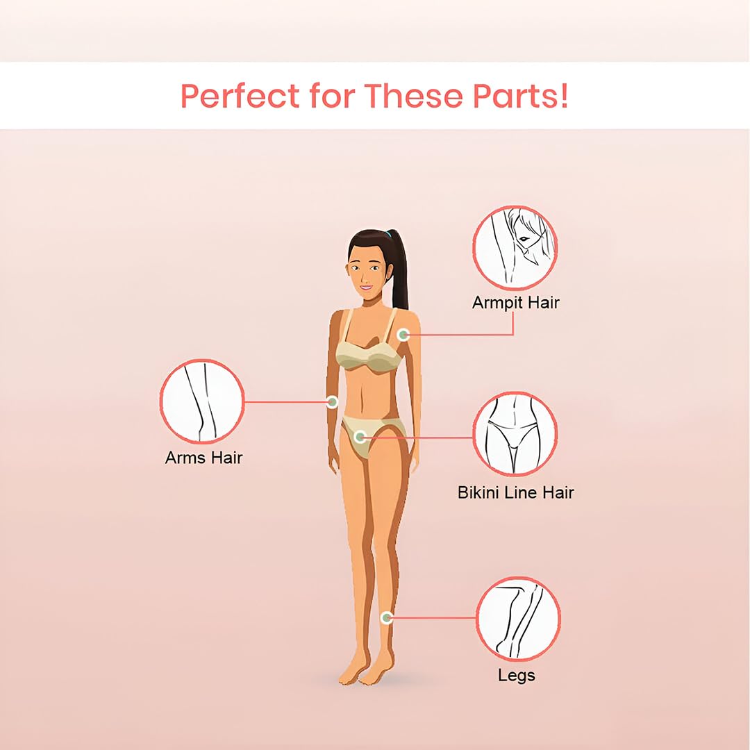 10-Minute Herbal Bikini Wax Powder for Women & Girls - Natural Hair Removal at Home, No Chemicals, No Irritation or Skin Rashes (100g) | Perfect for Smooth Skin Before Beach, Pool, or Vacation