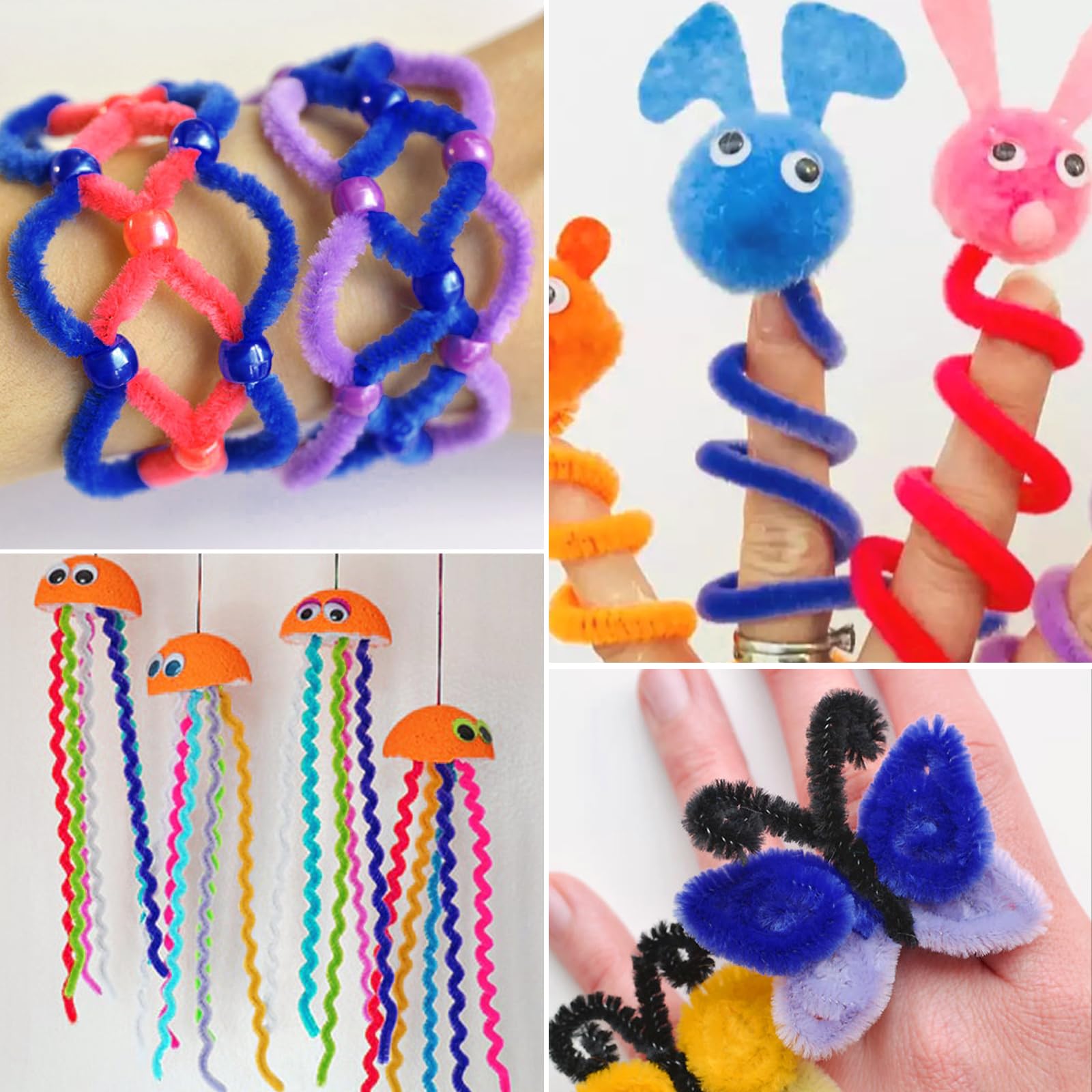 FirstKitchen Navy Blue Pipe Cleaners 100pcs - 0.23x12 Inch Chenille Stems for DIY Arts, Crafts, School Projects, STEM Activities & Cleaning Supplies