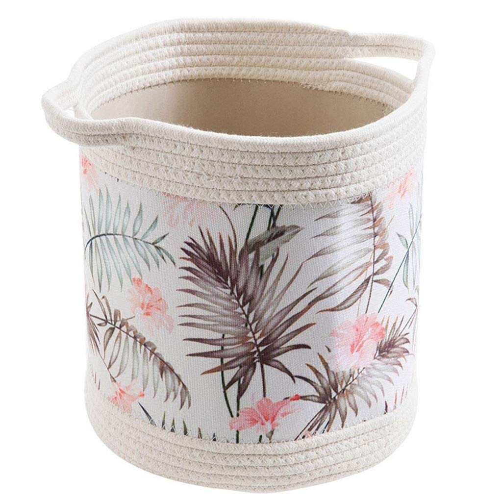 Collapsible Large Canvas Storage Baskets with Handles - Foldable Home Organization Bins for Kids Toys, Baby Clothes & Nursery Essentials | Perfect for Playroom, Closet & Laundry Room (Color: Beige)