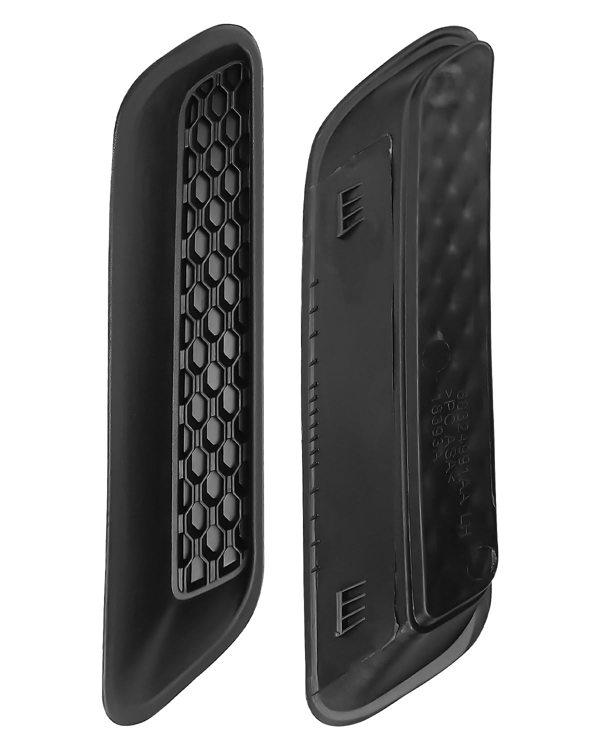 Dodge Ram 1500 2500 3500 Hood Vent Cover (2010-2019) - Left & Right Side Air Vent Outlet Trim Replacement for 68324991AA 68324990AA - Black Engine Hood Vent Bezels | Perfect for Off-Roading & Truck Customization