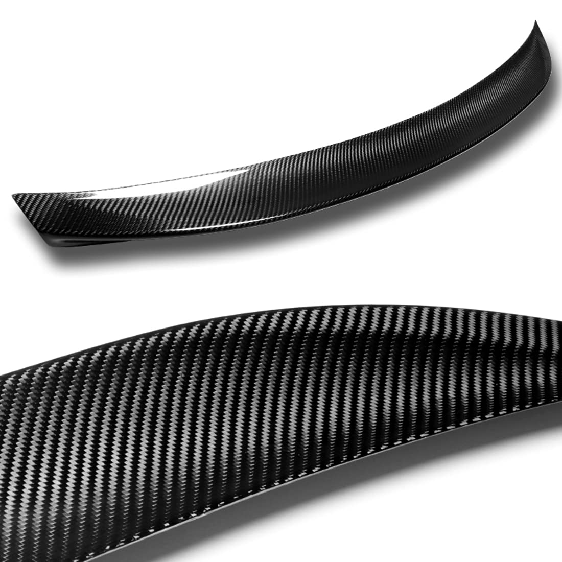 Carbon Fiber VT-Style Rear Trunk Spoiler Wing for 2018-2021 Kia Stinger & 2019-2020 Models - High Performance Aero Upgrade for Sporty Look & Better Stability