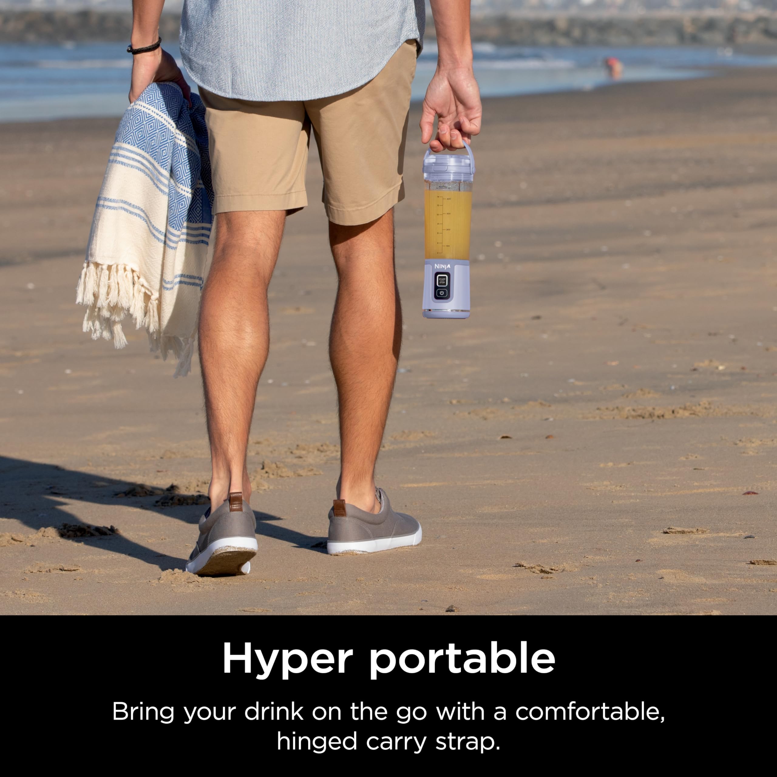Ninja Blast Portable Blender - 18oz Cordless Personal Blender for Smoothies & Protein Shakes | BPA Free, Leakproof Lid with Sip Spout | USB-C Rechargeable & Dishwasher Safe | Perfect for Gym, Office & Travel | Lavender (BC151ML)
