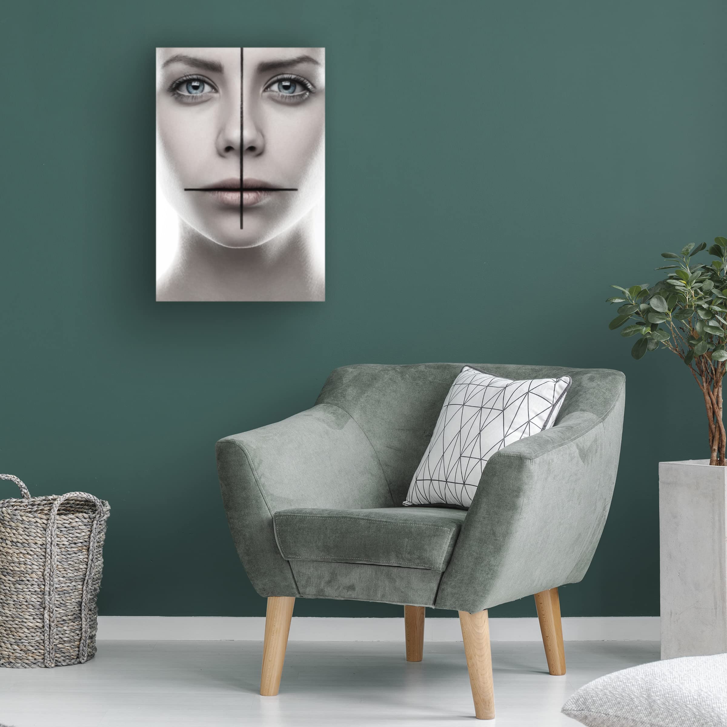 Mark by Alex Malikov - Premium Canvas Wall Art Print for Home & Office Decor | Modern Abstract Painting | Trademark Fine Art Collection