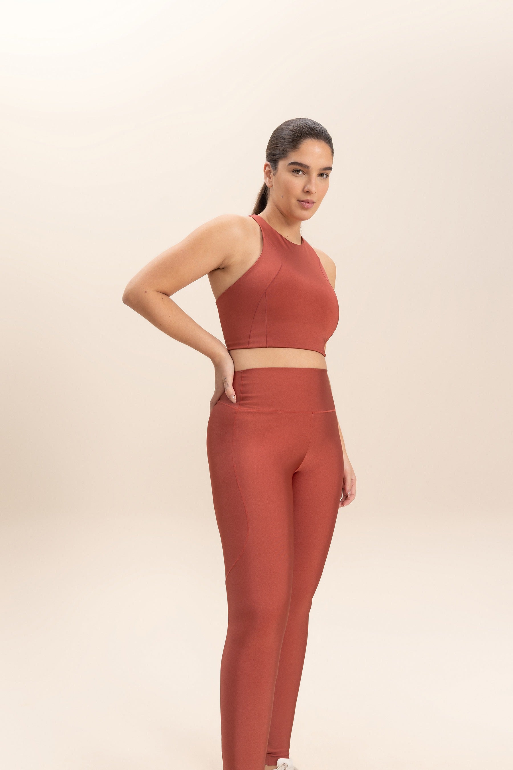 High Waist Neoprene Shine Zipper Long Leggings for Women - Tummy Control Workout Yoga Pants - Perfect for Gym, Running & Everyday Wear