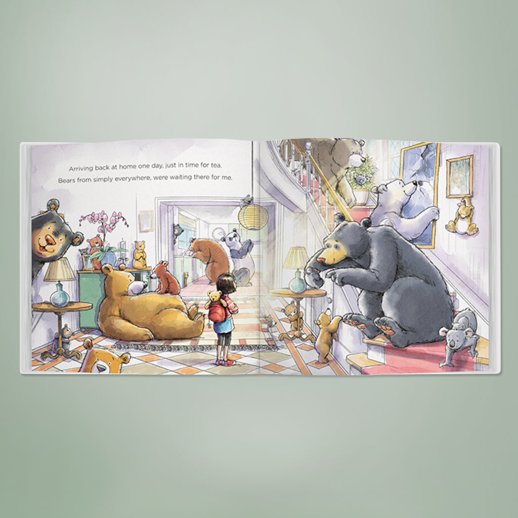 Personalized Bertie & Bear Book - Blue | Custom Children's Storybook | Perfect for Birthdays, Gifts & Bedtime Reading