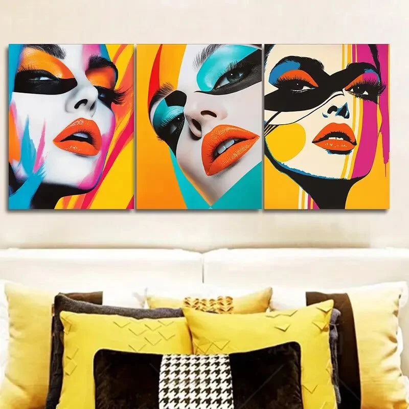 3-Piece Women's Wall Art Canvas Set - Framed 40x60cm High Quality Print - 100% Australian Made - Ready to Hang - Perfect for Living Room, Bedroom & Office Decor