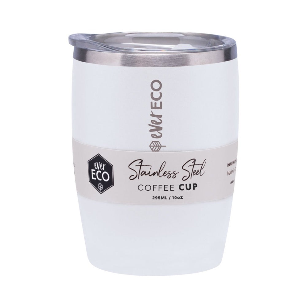 EVER ECO 10oz Insulated Coffee Cup with Lid - Leak Proof Travel Mug for Hot & Cold Drinks - Perfect for Office, Commuting, and Outdoor Activities