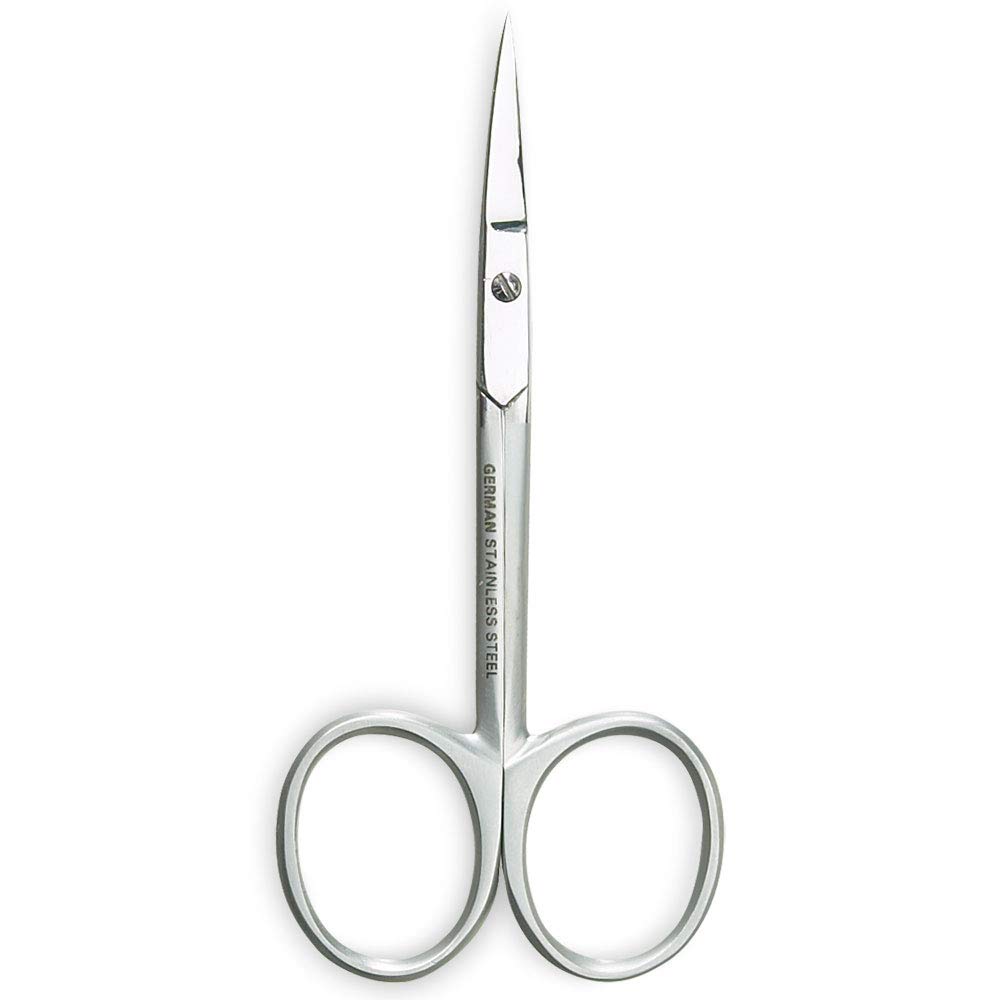 Professional Stainless Steel Eyebrow Scissors for Women & Men - Precise Brow Trimming & Grooming - Perfect for Salon, Home Use & Travel Kit