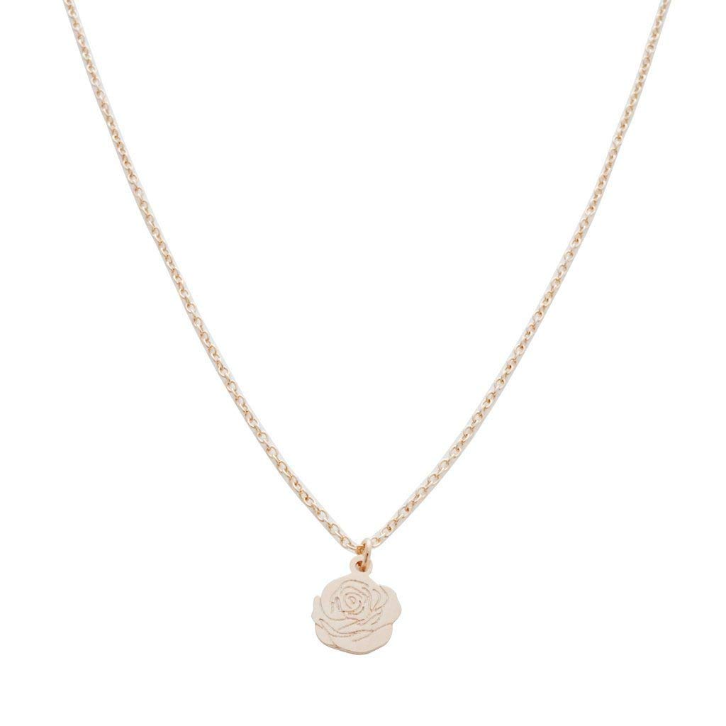 Honeycat Magic Charm Rose Necklace - Elegant Minimalist Jewelry in Gold, Rose Gold & Silver | Perfect for Valentine's Day, Anniversary Gifts & Everyday Wear