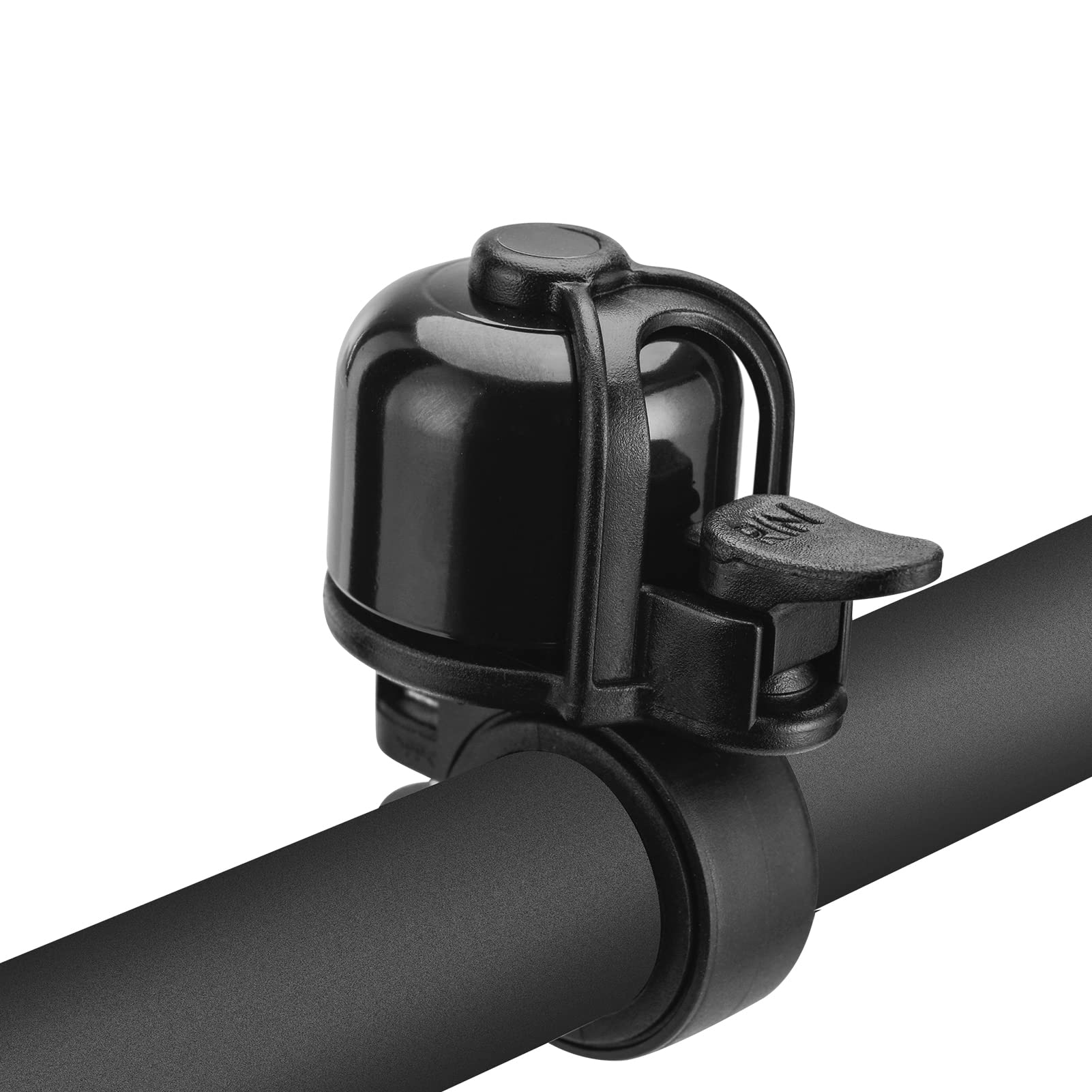 **Easydo Aluminum Bike Bell - Loud & Clear Bicycle Bell for Adults & Kids - Lightweight Handlebar Mount for Mountain, MTB, Road & Cruiser Bikes (Black/Silver) - Perfect for Commuting, Cycling Safety & Outdoor Adventures**