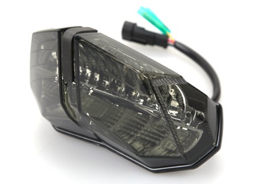 Smoke Lens Sequential LED Tail Lights for 2009-2015 Ducati Streetfighter - High Visibility Brake Lights for Night Riding & Enhanced Motorcycle Safety