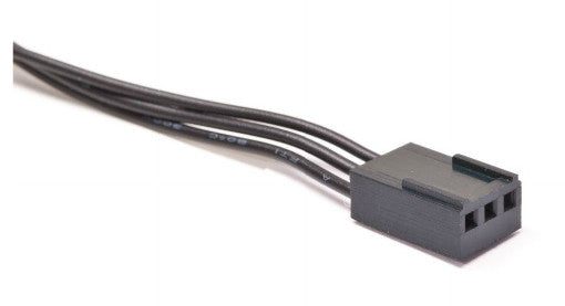 ModRight Black Out Series 3 Pin Extension Cable - 12 Pack 948 - Perfect for PC Gaming, Home Theater & Office Setup