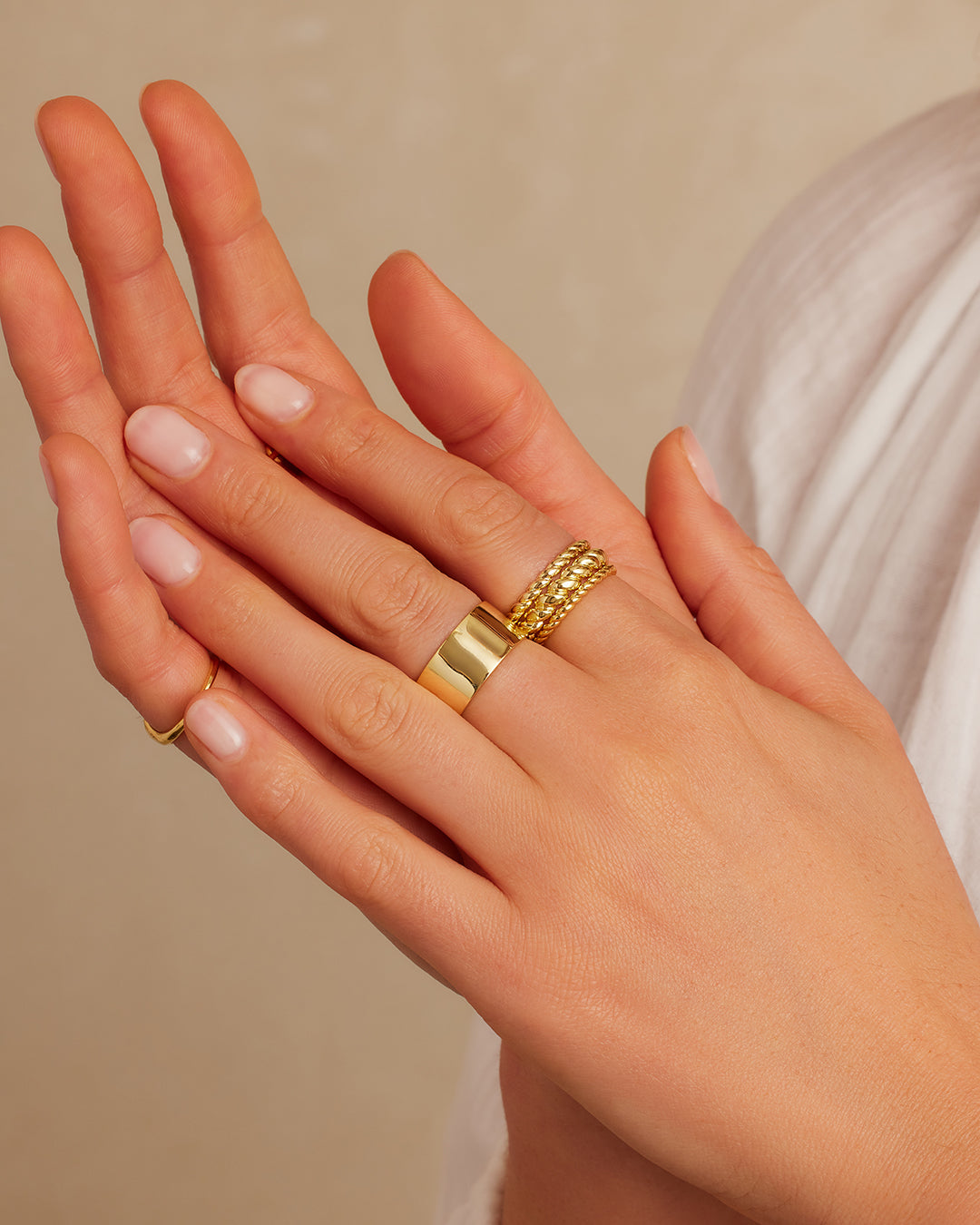 Sterling Silver Crew Ring Set for Men & Women - Minimalist Stackable Rings for Everyday Wear - Perfect for Couples, Gifts & Fashion Jewelry