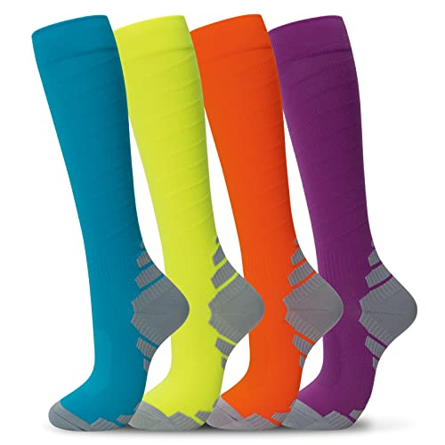11-4pairs-striped Green/Orange/Black
