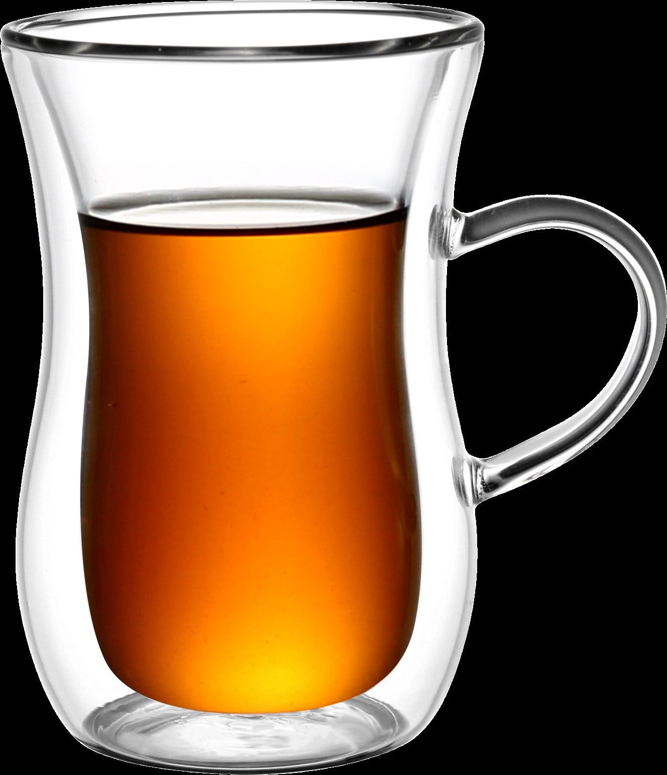 2PC Double Wall Insulated Tea Glass Set - Perfect for Hot & Cold Beverages at Home, Office, or Outdoor Picnics