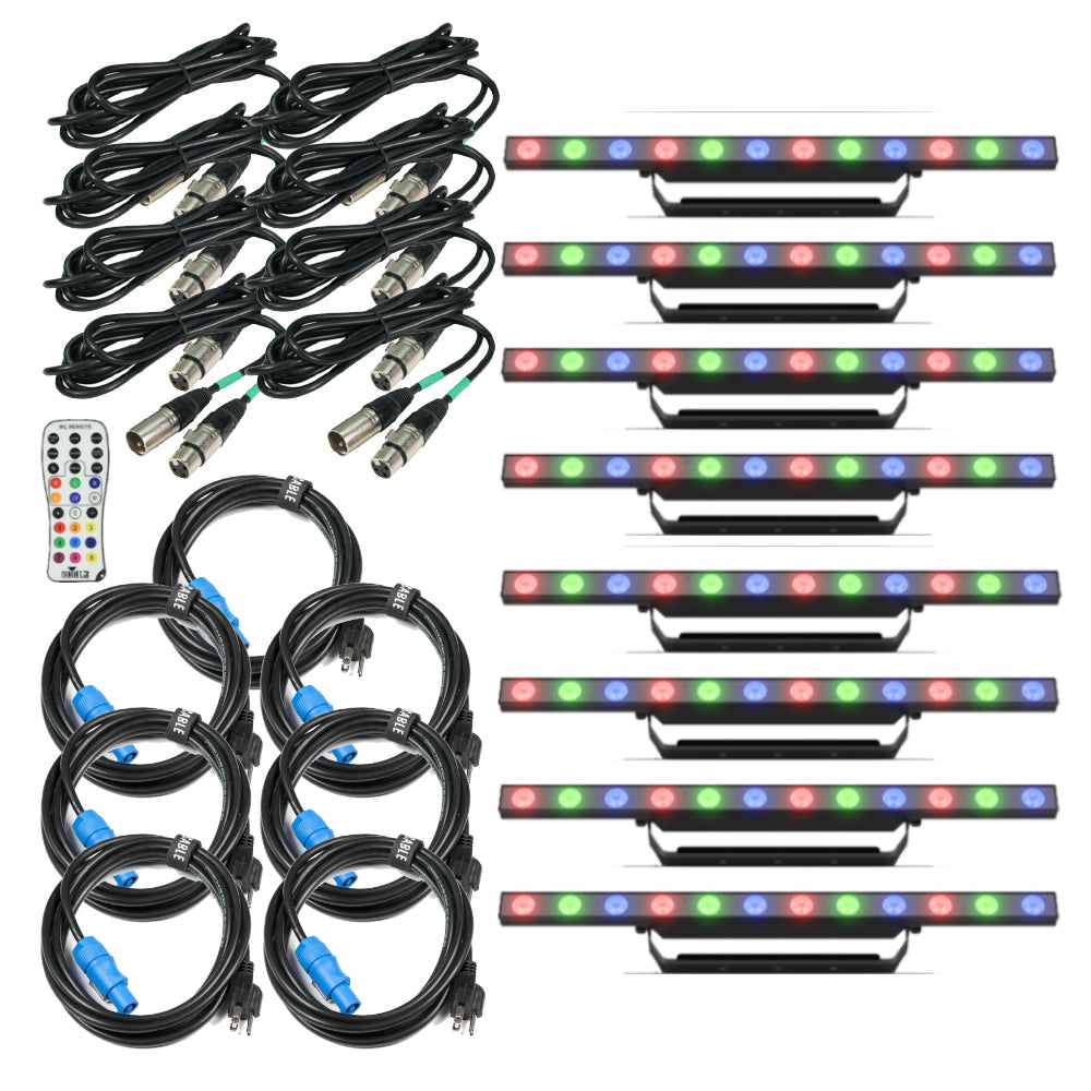 Fitness Studio Effect Lighting Kit - ColorBandPIXILS LED Light Fixtures for Gym, Yoga & Dance Studios | Professional Mood Lighting for Workouts & Classes