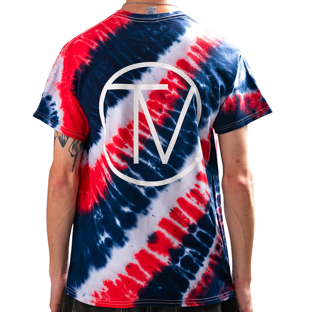 Patriotic Tie Dye T-Shirt for Men & Women - American Flag Graphic Tee - Comfortable Cotton Shirt for 4th of July, Memorial Day & Veterans Day Celebrations