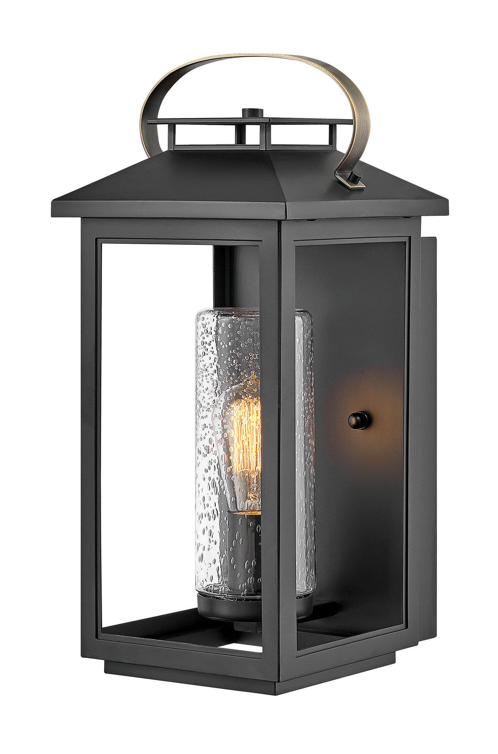 Atwater Black LED Wall Mount Light Fixture - Modern Indoor/Outdoor Lighting for Living Room, Bedroom, Patio & Hallway