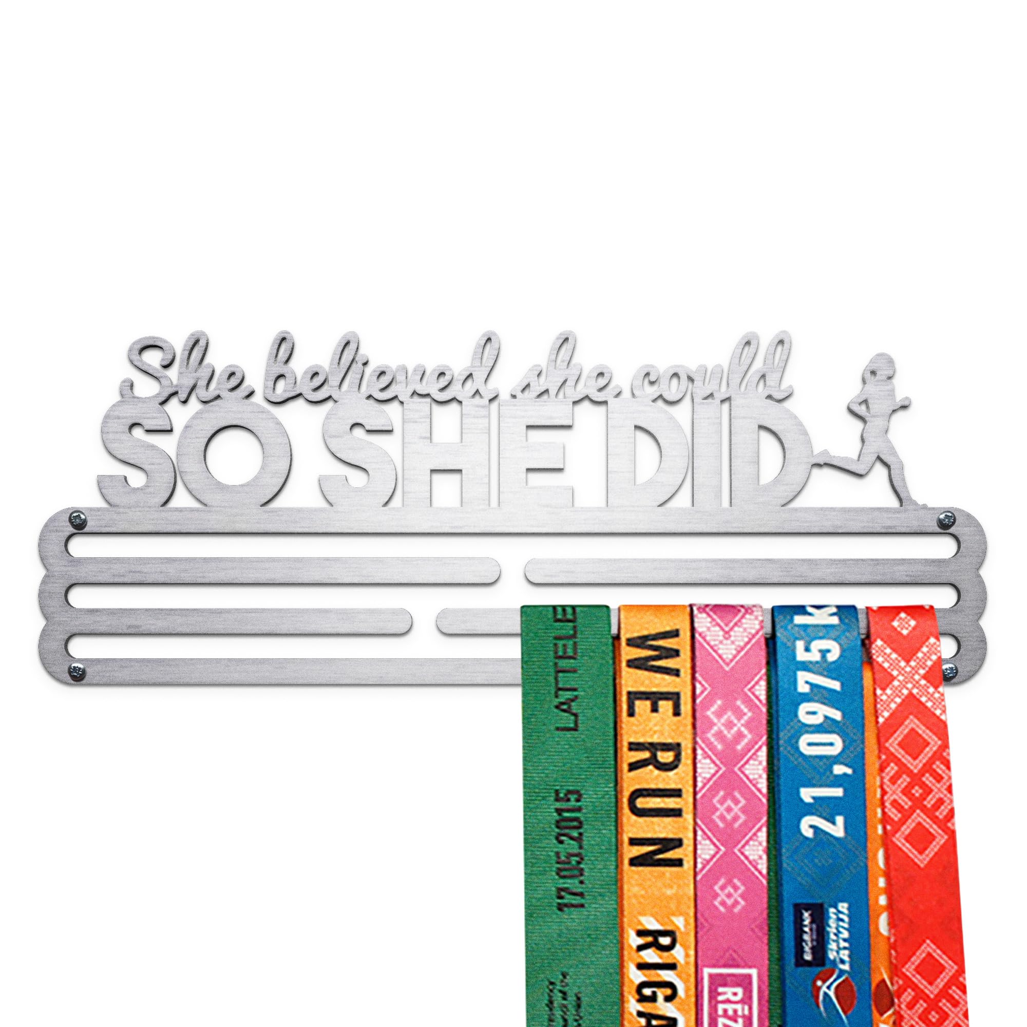 Beast Mode Steel Medal Hanger - Heavy Duty Medal Display Rack for Awards, Ribbons & Badges - Perfect for Sports Trophies, Military Medals & Competition Awards Display