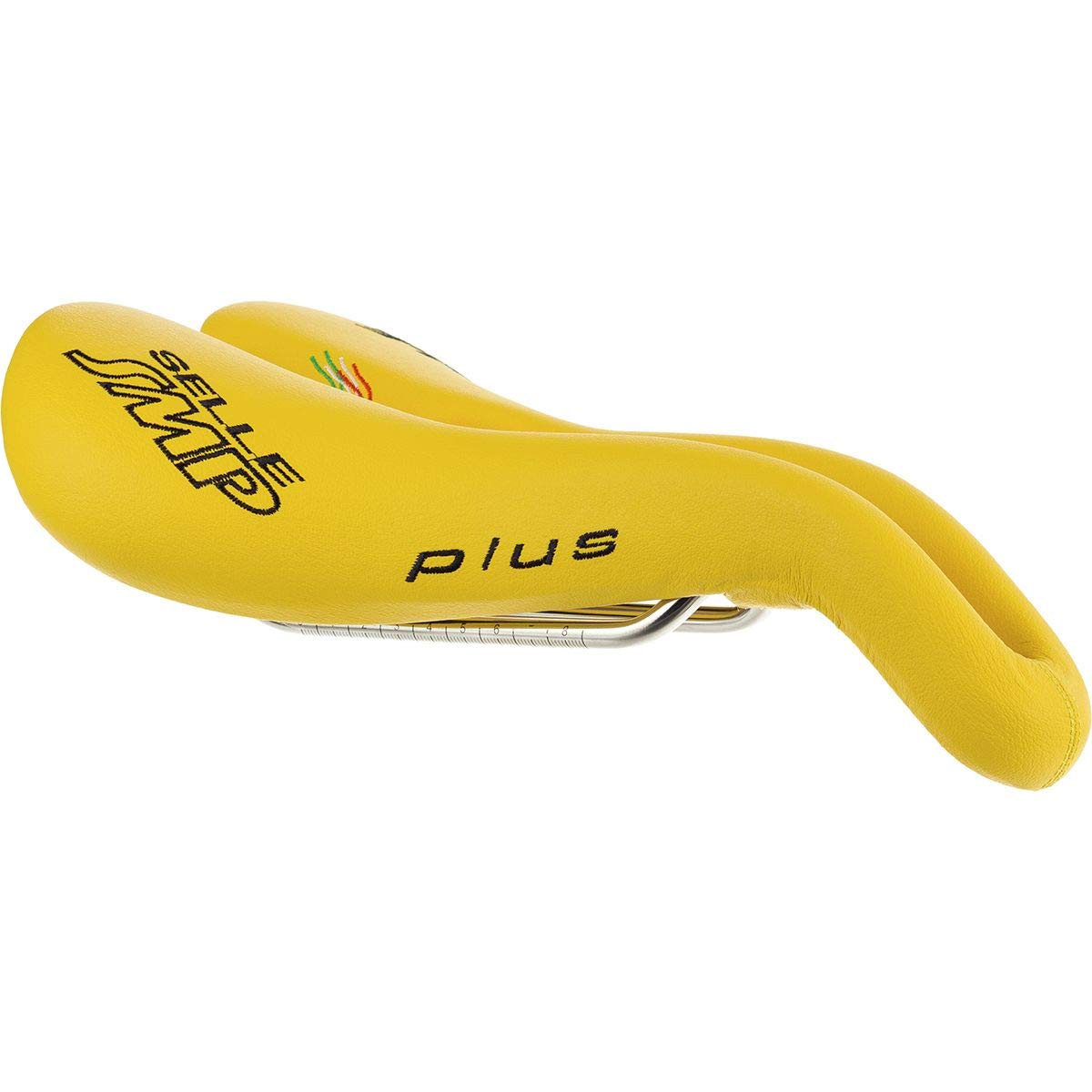 Selle SMP Plus Yellow Bike Saddle - Comfortable Cycling Seat for Road & Mountain Bikes - Perfect for Long Rides & Commuting
