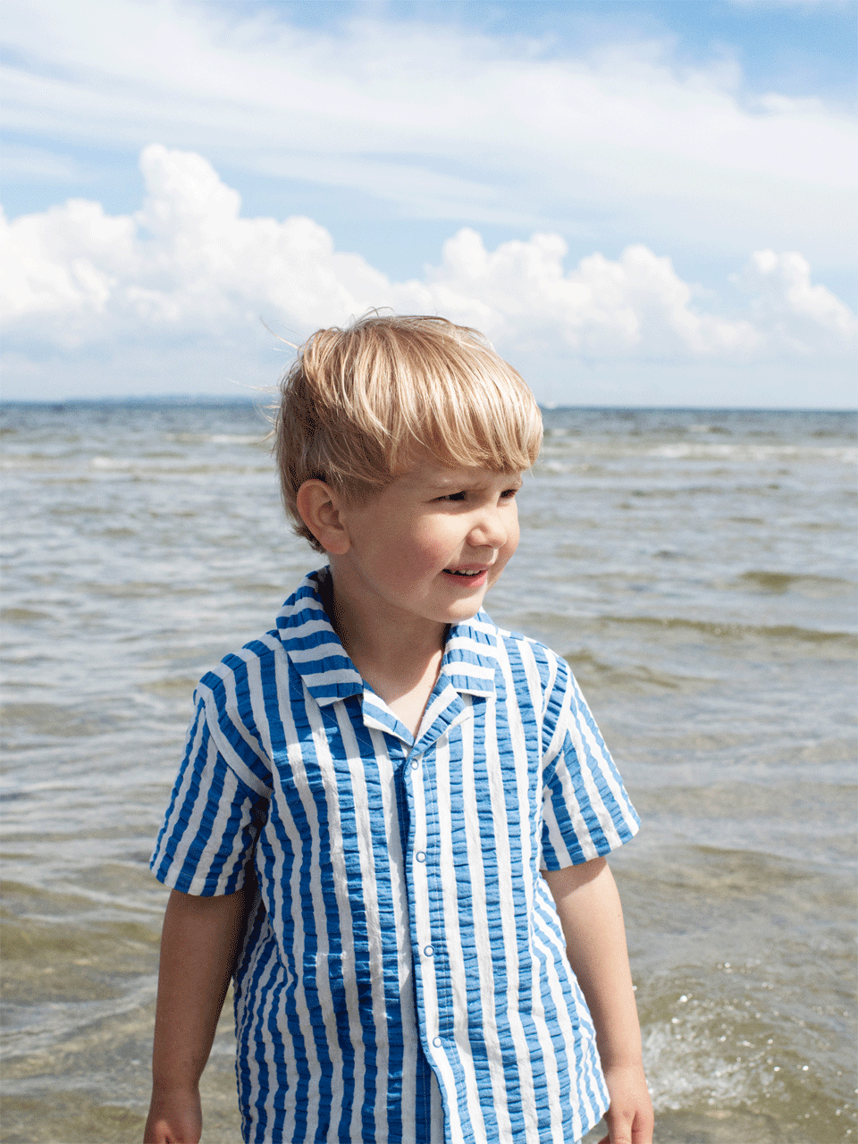 Azur Striped Short Sleeve Shirt by Serendipity | Casual Summer Men's Button Down Shirt | Perfect for Beach Outings, Office Wear & Date Nights