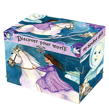 Discover Your World Music Box - Enchantmints Hand-Cranked Musical Jewelry Box - Perfect for Birthday Gifts, Wedding Favors & Home Decor