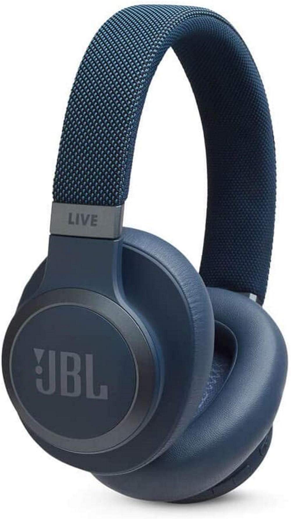 JBL Live 650BTNC Wireless Bluetooth Headphones with Active Noise Cancelling, Over-Ear Comfort, 30-Hour Battery - Perfect for Travel, Work & Music Lovers (Blue)