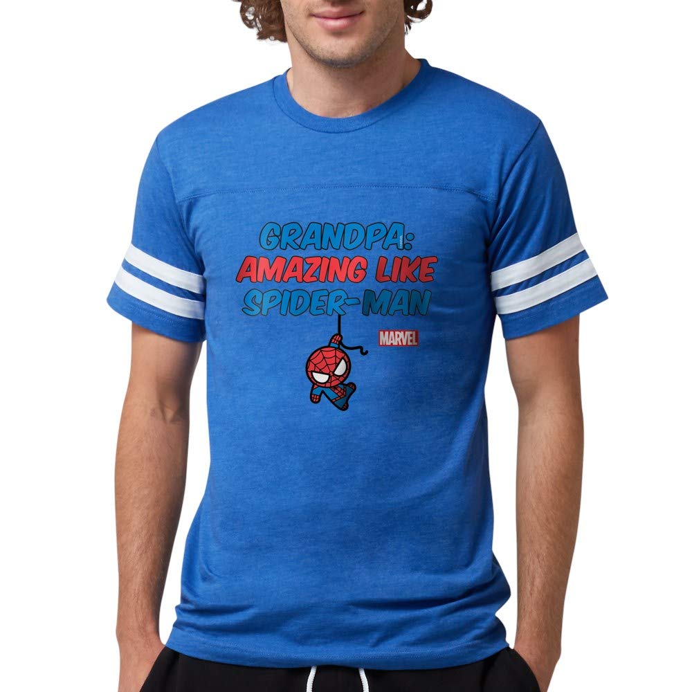Amazing Spider-Man Grandpa Football Shirt for Men | Superhero Graphic Tee | Perfect for Gifts, Game Day & Casual Wear