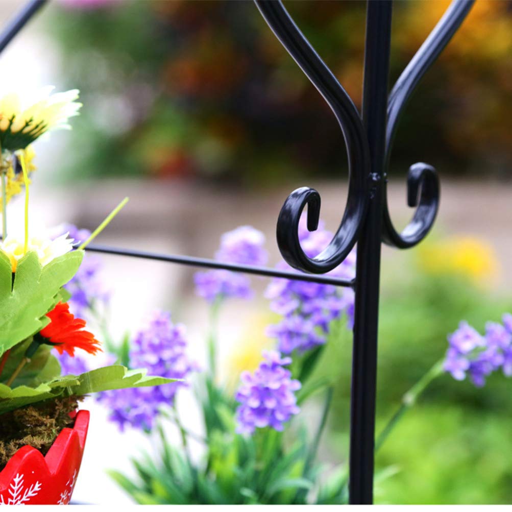 DOITOOL Metal Flower Stand - 3-Tier Plant Display Shelf for Indoor/Outdoor Use - Perfect for Home, Garden, Office Decor & Plant Organization