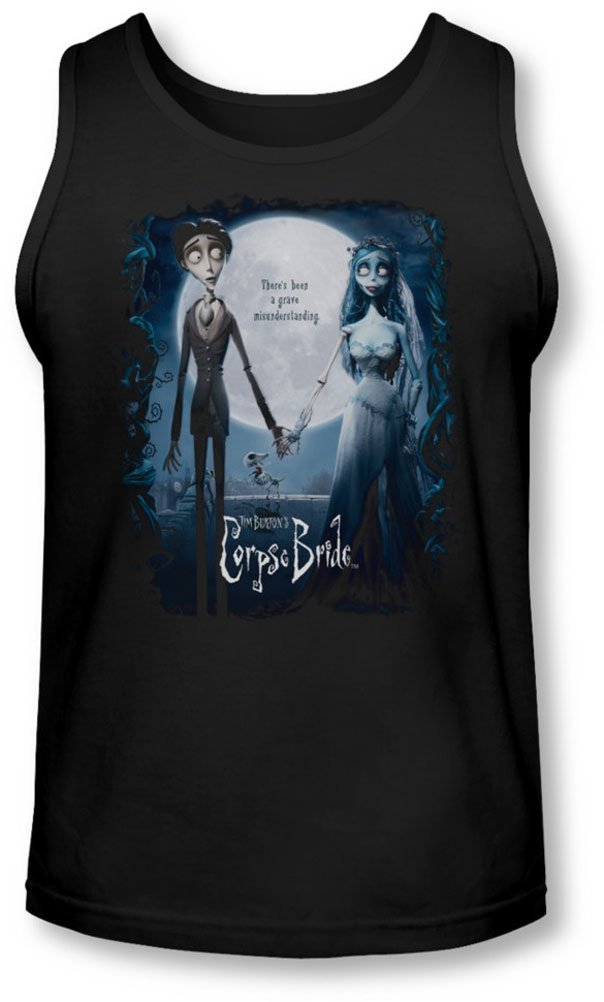 Corpse Bride Men's Graphic Tank Top - Vintage Movie Poster Design - Perfect for Halloween Costumes, Cosplay, and Gothic Fashion