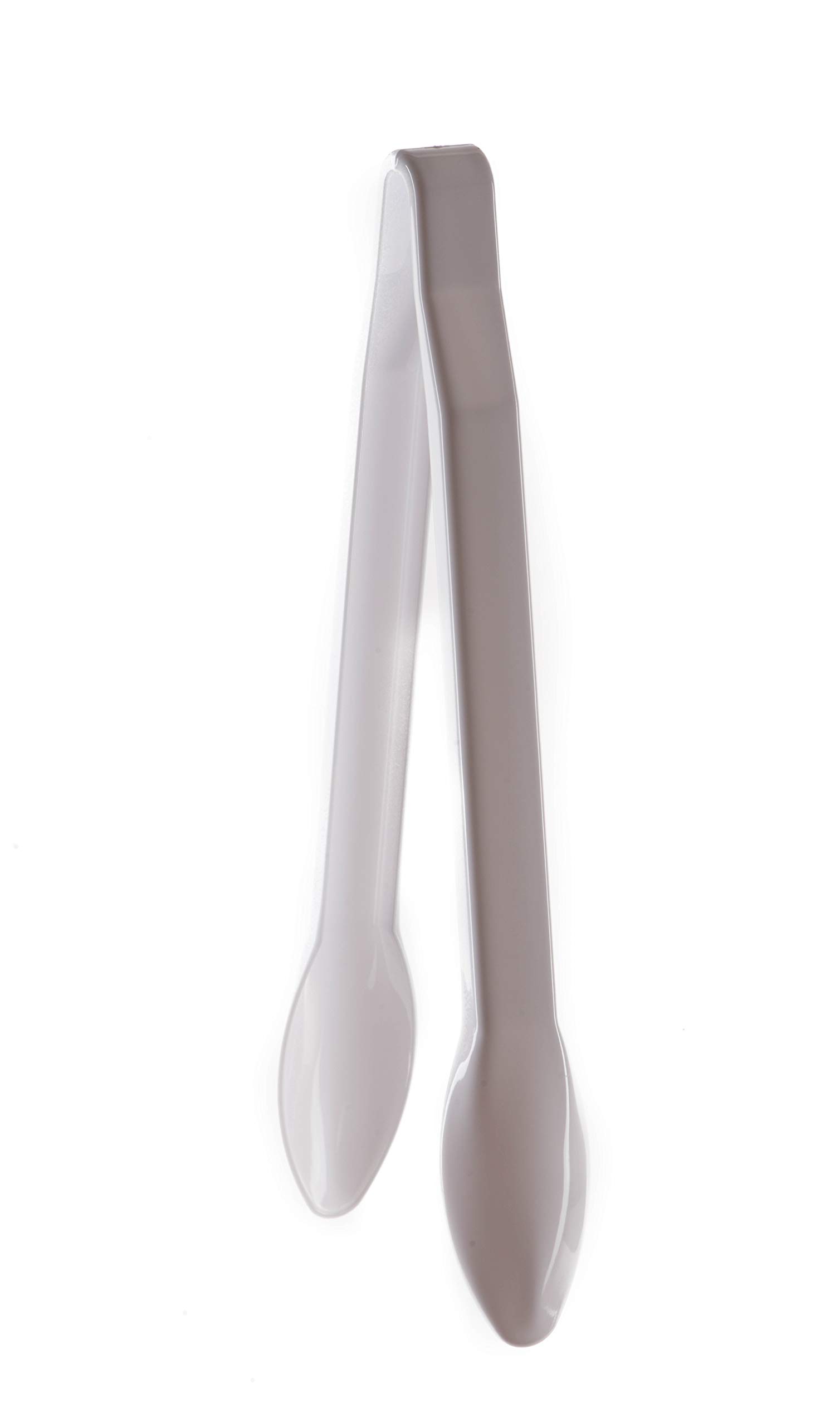 192-Pack Heavy Duty 12-Inch White Plastic Serving Tongs - Disposable High Heat Resistant Salad Tongs for Catering, Buffets, BBQ, Ice, Hot & Cold Foods - Perfect for Restaurants, Bakeries, Parties & Home Use