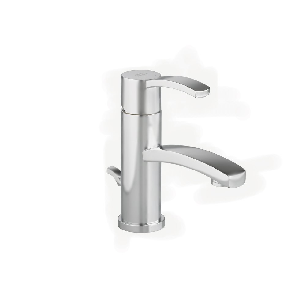 American Standard 7430101.295 Satin Nickel Bathroom Faucet - Elegant Single Handle Deck Mount Sink Faucet for Bathroom Vanity, Powder Room & Guest Bath (Brushed Nickel Finish)